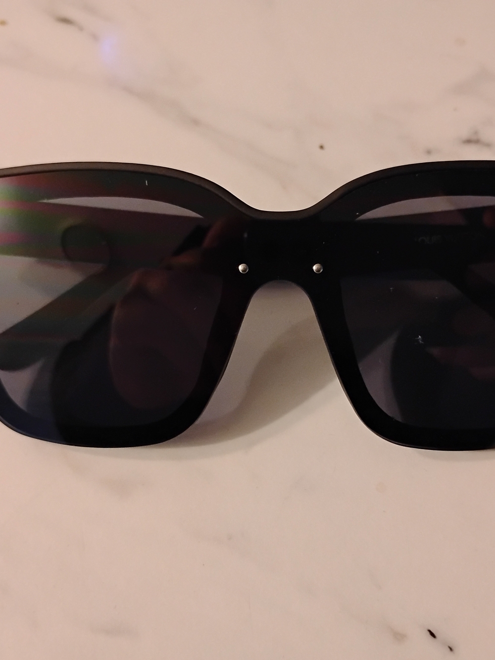 Louis Vuitton Women's Oversized Black Sunglasses with Dark Lenses